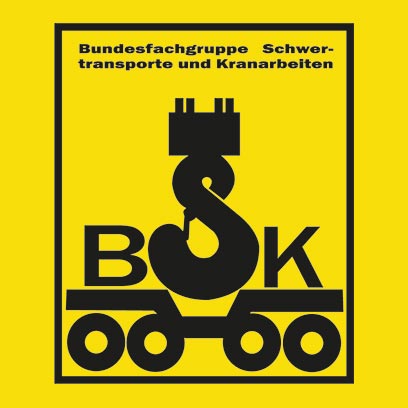 Logo Bundesfachgruppe Schwertransporte und Kranarbeiten